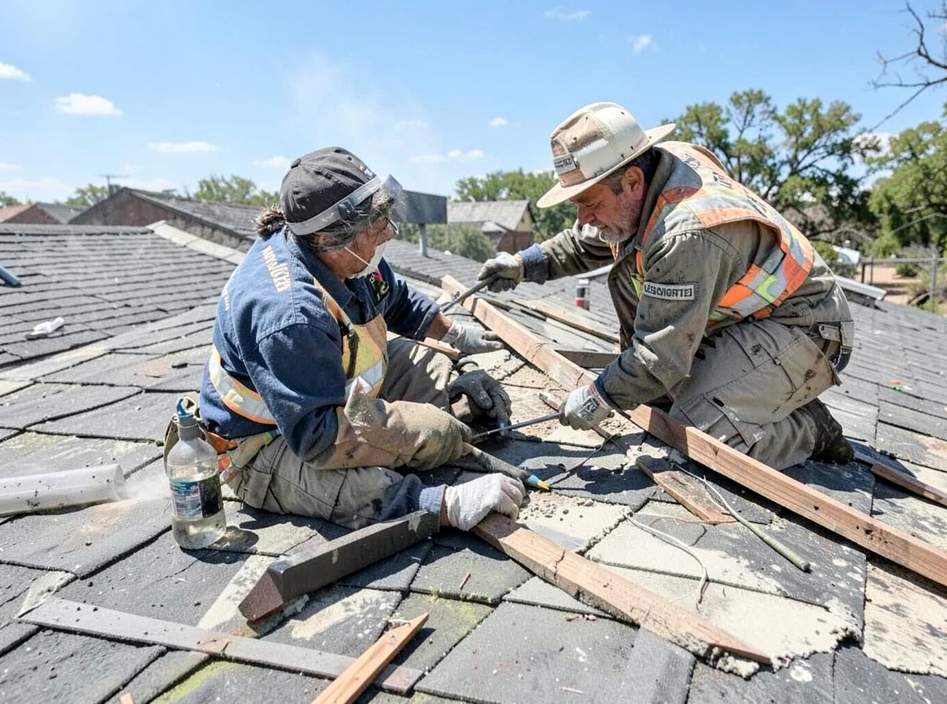 Wind Damage Roof Repair in San Angelo
